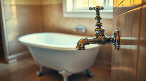 7 conseils pour intégrer un robinet mural ancien dans votre salle de bain