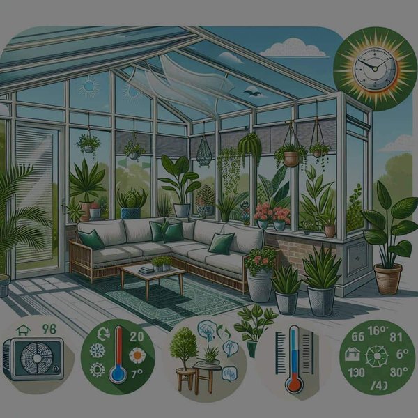 Quelles astuces pour maintenir une température agréable dans une véranda plein sud sans climatisation ?