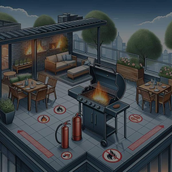 Quelle est la meilleure façon d'installer un espace barbecue sûr et fonctionnel sur une terrasse ?