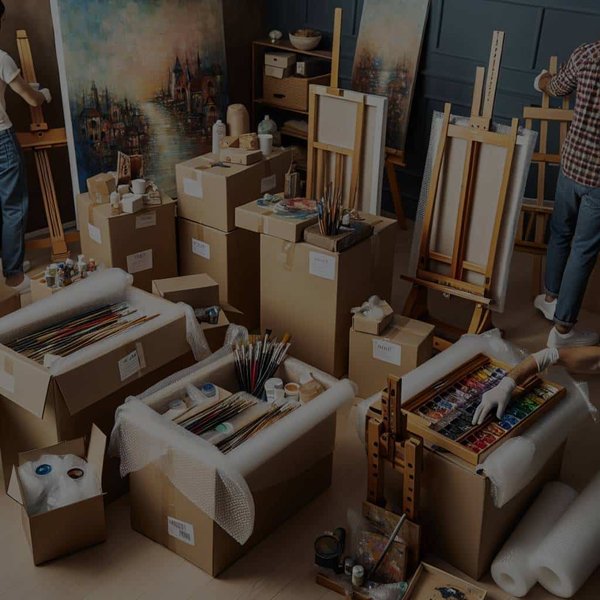 Comment déménager un espace artistique personnel sans endommager les fournitures ?