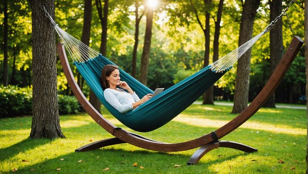 Profitez d'un repos optimal avec le hamac sur pied idéal